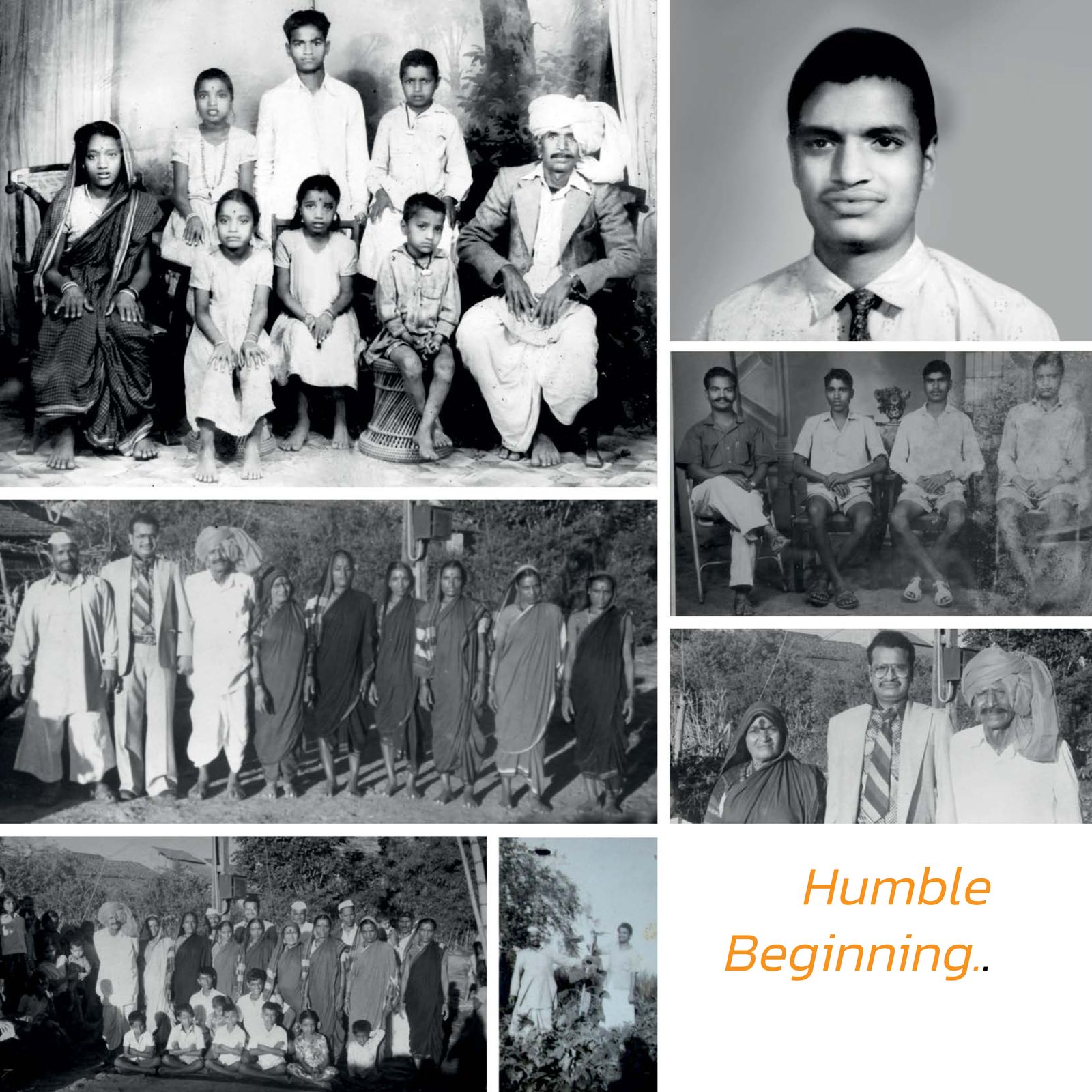 Humble Beginnings - Family Collage